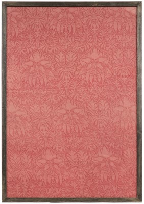 Lot 399 - Morris (William). A framed panel of Crown Imperial fabric, designed 1876