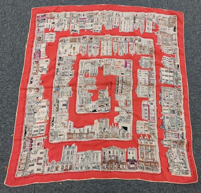 Lot 408 - Scarves. London pubs, by Jacqmar, 1950s, and others