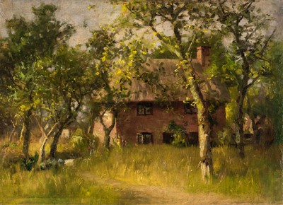 Lot 102 - Short (Frederick Golden, 1863-1936). Mr. Lester's Cottage near the church, Burley, Hants, 1894
