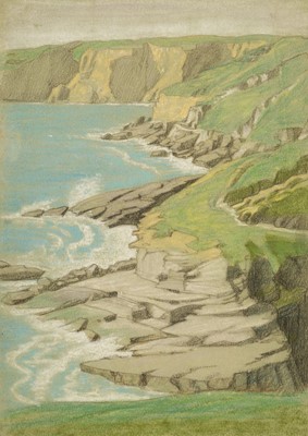 Lot 168 - Sleigh (Bernard 1872-1954). Cornish Coast, Tintagel: Trebarwith