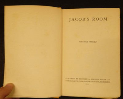 Lot 900 - Woolf (Virginia). Jacob's Room, 1st edition, Hogarth Press, 1922, one of 40 subscribers' copies