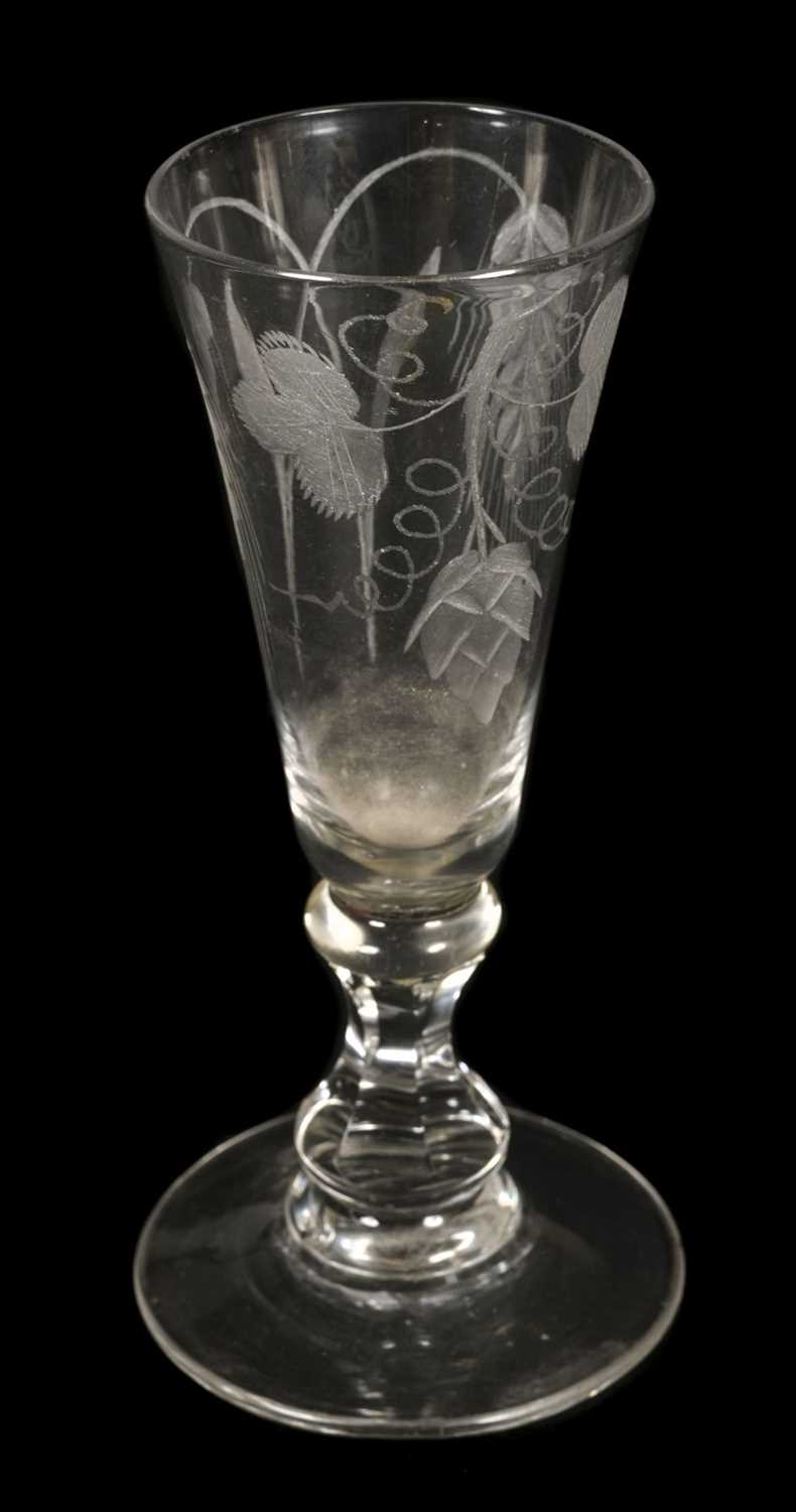 Lot 286 - Drinking Glass. An 18th-century ale glass