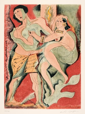 Lot 199 - Masson (André, 1896-1987). Les Amants Celebres, 1979, the complete set of 10 colour etchings