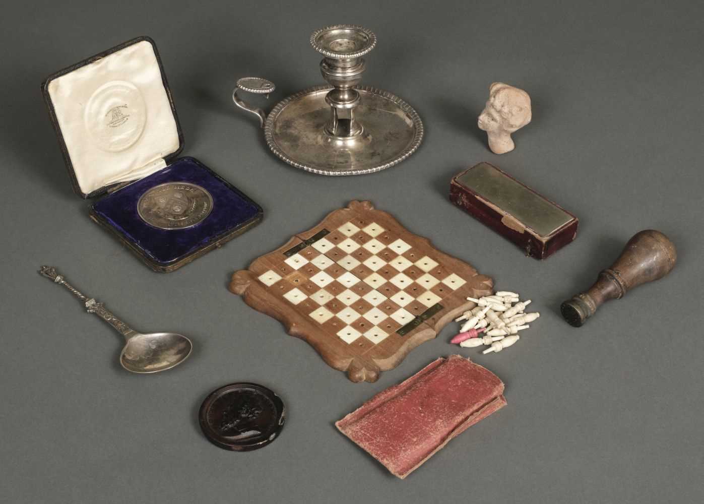 Lot 241 - Boulton (Matthew, 1728-1809). A silver-plated chamberstick and other items