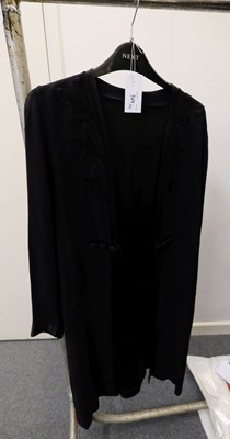 Lot 369 - Clothing. A 1930s georgette dress, & other early-mid 20th century garments