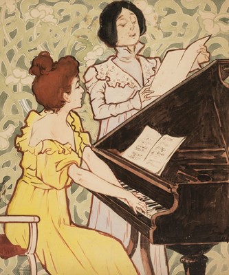 Lot 164 - Misti (Ferdinand Mifliez, 1865-1923). The Music Recital