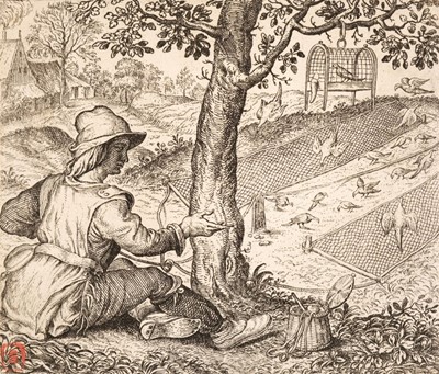 Lot 43 - Gheeraerts (Marcus, I). The Horse and the Ass & the Greedy bird-catcher, 1567