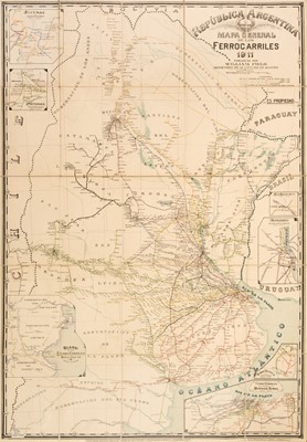 Lot 76 - Argentina. Field (William, publisher), Republica Argentina Mapa General..., 1911