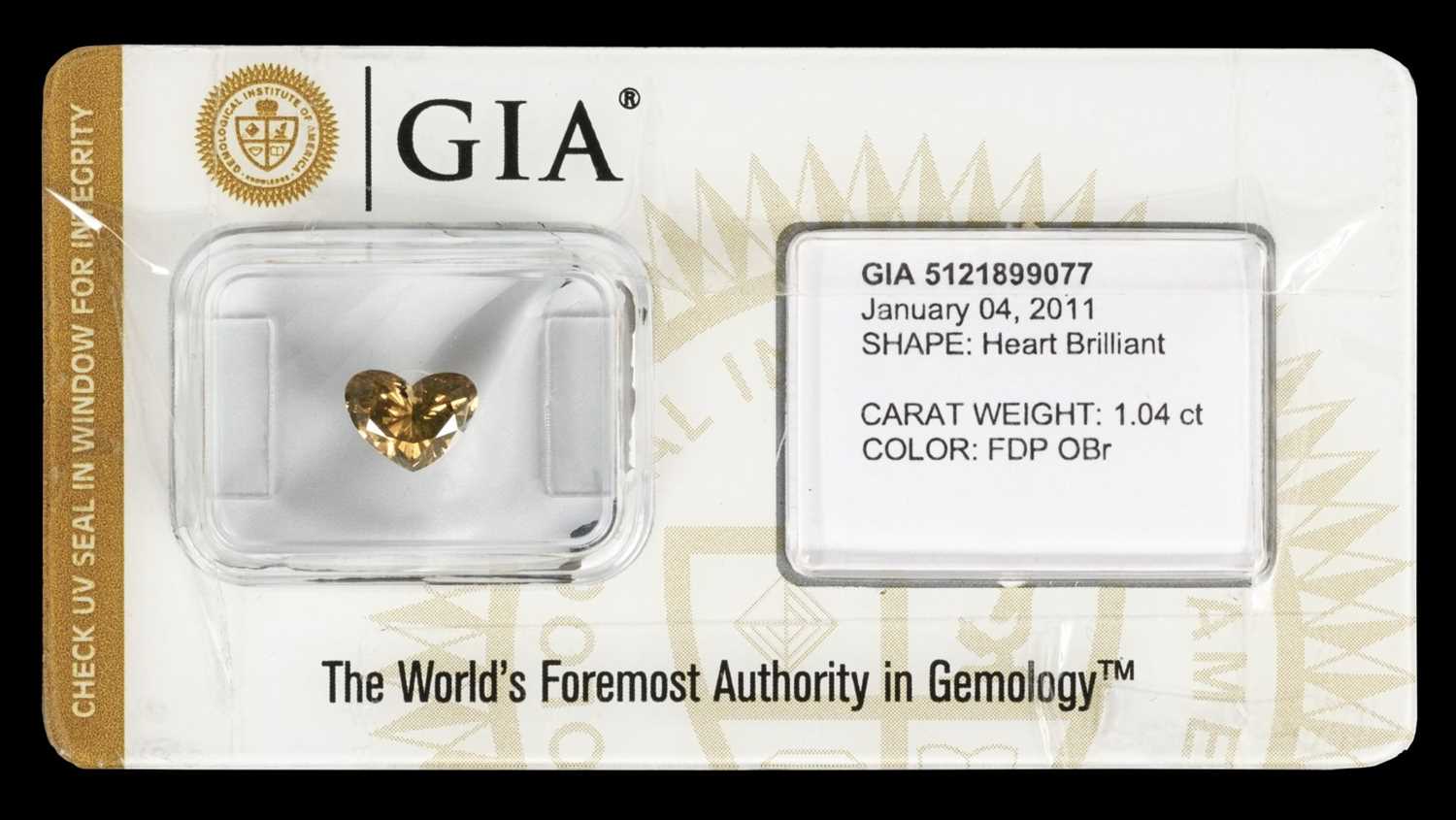 Lot 224 - Diamond. Heart brilliant cut diamond - GIA certified