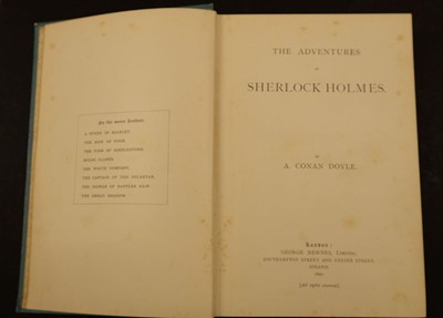 Lot 757 - Conan Doyle (Arthur). The Adventures of Sherlock Holmes, 1st edition,  1892