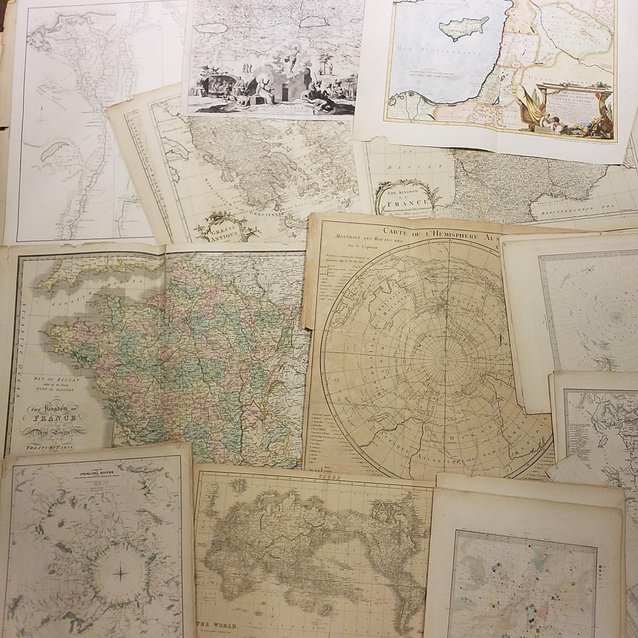 Lot 123 - Maps. A mixed collection of approximately