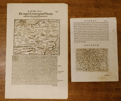 Lot 131 - Poland. A collection of ten maps, 16th - 18th century