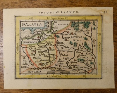Lot 131 - Poland. A collection of ten maps, 16th - 18th century