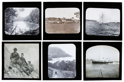 Lot 549 - Magic Lantern Slides. A group of 48 diapositive magic lantern slides of Australia, c. 1900