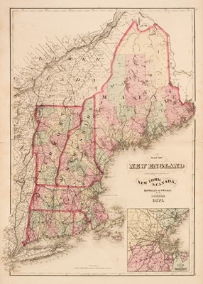 Lot 156 - Walling (H. F. & Gray O. W.). Official Topographical Atlas of Massachusetts..., 1871
