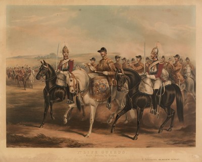 Lot 212 - Military. Harris (John), 1st Life Guards. Band Passing in Review, Rudolph Ackerman, 1851