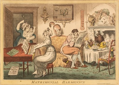 Lot 197 - Gillray (James, after). Matrimonial Harmonics, Le Petit, Dublin, circa 1820