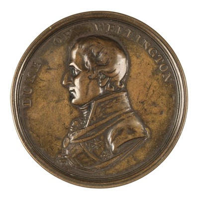 Lot 196 - Duke of Wellington. Wellington's Victories bronze box medal circa 1815