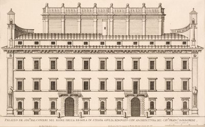 Lot 169 - Architecture. Falda (Giovanni Battista), Four Architectural Elevations, 1655