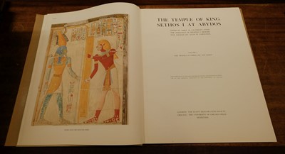 Lot 14 - Gardiner (Alan H., editor). The Temple of King Sethos I at Abydos, 4 volumes, 1933-58