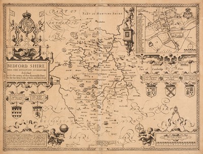 Lot 79 - Bedfordshire & Buckinghamshire. A collection of 18 maps, 17th - 19th century