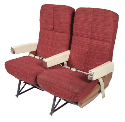 Lot 24 - B.A.C./Sud Aviation 'Concorde'. A fine pair of the first British Concorde seats, c. 1968