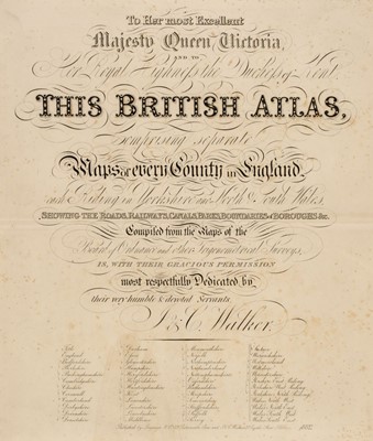 Lot 55 - Walker (J & L). British Atlas, London: Longman & Co, 1882