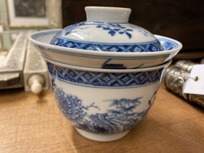 Lot 476 - Chinese Rice Bowl. A 19th century rice bowl, cover and stand