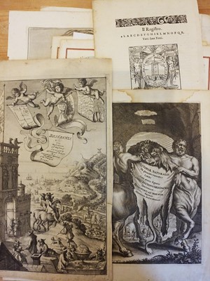 Lot 149 - Title Pages. A collection of approximately 100 engravings, 17th - 19th century