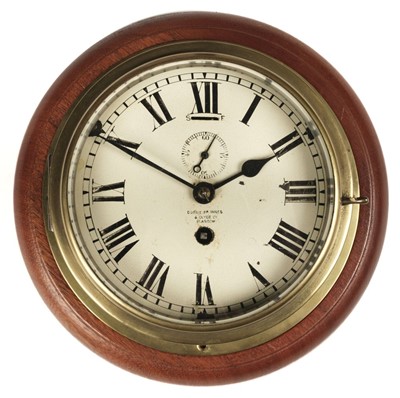 Lot 320 - Bulkhead Clock. A ship's clock by Dobbie McInnes & Clyde circa 1930s