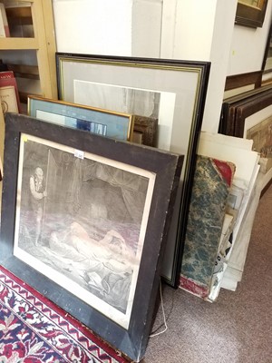 Lot 222 - Prints & Engravings. A collection of approximately 175 prints, mostly 19th century