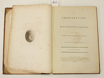 Lot 364 - Vitruvius (Pollio Marco). The Architecture of M. Vitruvius Pollio, 2 volumes, James Newton, 1791