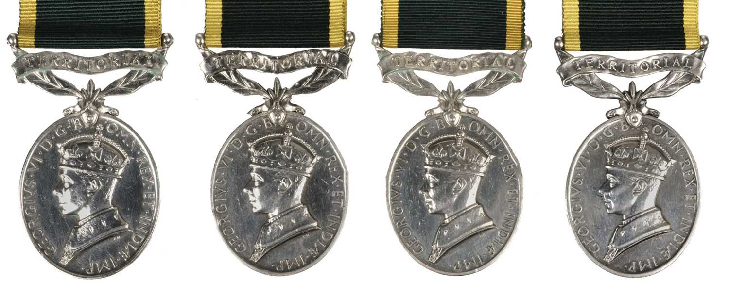Lot 302 - Territorial Efficiency Medals. Royal Signals