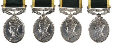 Lot 302 - Territorial Efficiency Medals. Royal Signals