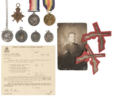 Lot 307 - WWI Medals. Military Medal Group - Hampshire Regiment