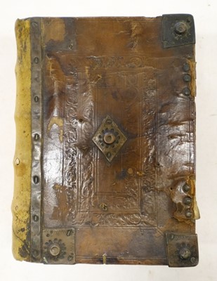 Lot 248 - Bible [English]. The Bible. Translated according to the Ebrew and Greeke, 1589