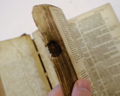 Lot 248 - Bible [English]. The Bible. Translated according to the Ebrew and Greeke, 1589