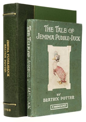Lot 614 - Potter (Beatrix). The Tale of Jemima Puddle-Duck, [after 1918], inscribed & illustrated by author