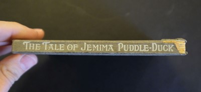 Lot 615 - Potter (Beatrix). The Tale of Jemima Puddle-Duck, 1st edition, 1908, inscribed by the author
