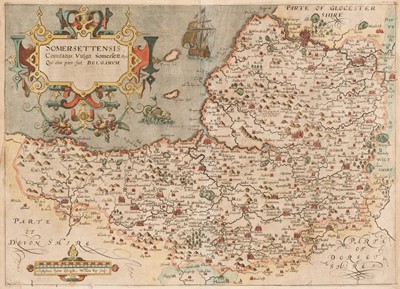 Lot 134 - Saxton (Christopher & Hole G. & Kip W.). A collection of 13 maps, 1607 - 37