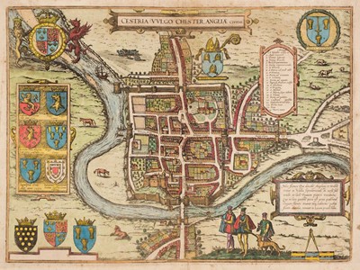 Lot 97 - Chester. Braun (Georg & Hogenberg Frans), Cestria (vulgo) Chester Angliae Civitas, 1581