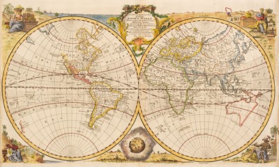 Lot 161 - World. Bowen (Emanuel), A New & Accurate Map of all the Known World..., circa 1740