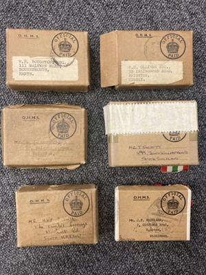 Lot 314 - WWII Medals. Six boxed sets