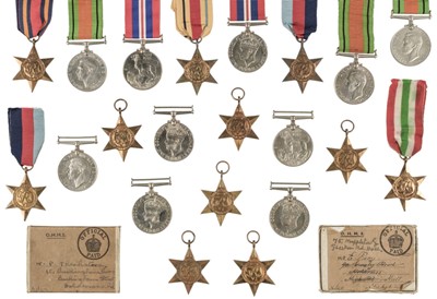 Lot 313 - WWII Medals. Large collection