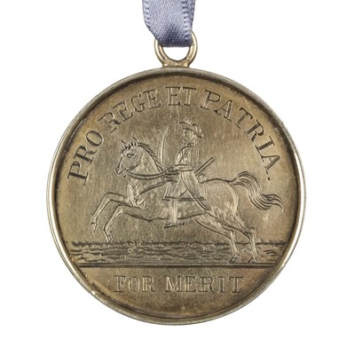 Lot 317 - Yarmouth Cavalry. Merit Medal dated 1805