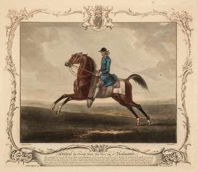 Lot 199 - Houston (Richard). Four Portraits of 'Celebrated Racehorses',  1755 - 76 but later impressions