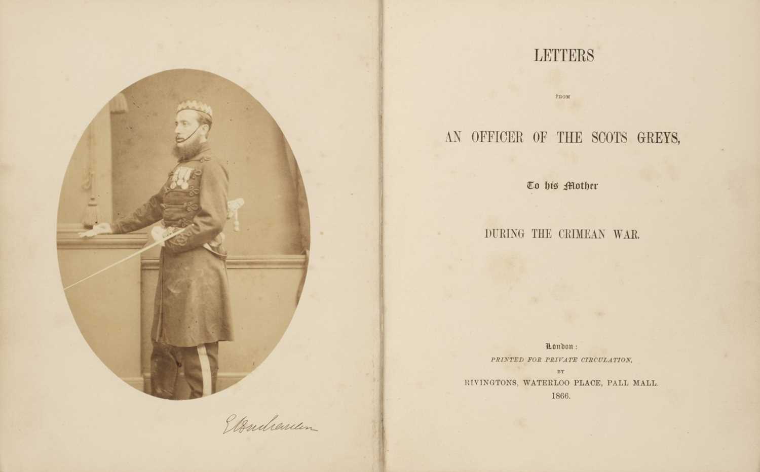 Lot 414 - Buchanan, George. Letters from an Officer of the Scots Greys..., 1866