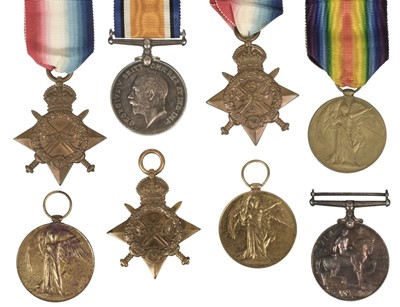 Lot 308 - WWI Medals. Various including a DCM winner