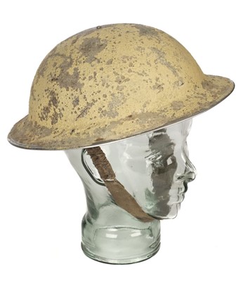 Lot 202 - Helmet. WWII steel helmet possibly Desert Rats?