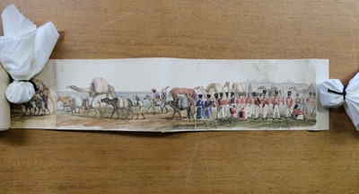 Lot 203 - [Ludlow, Captain William Andrew]. Bengal Troops on the Line of March..., 1835